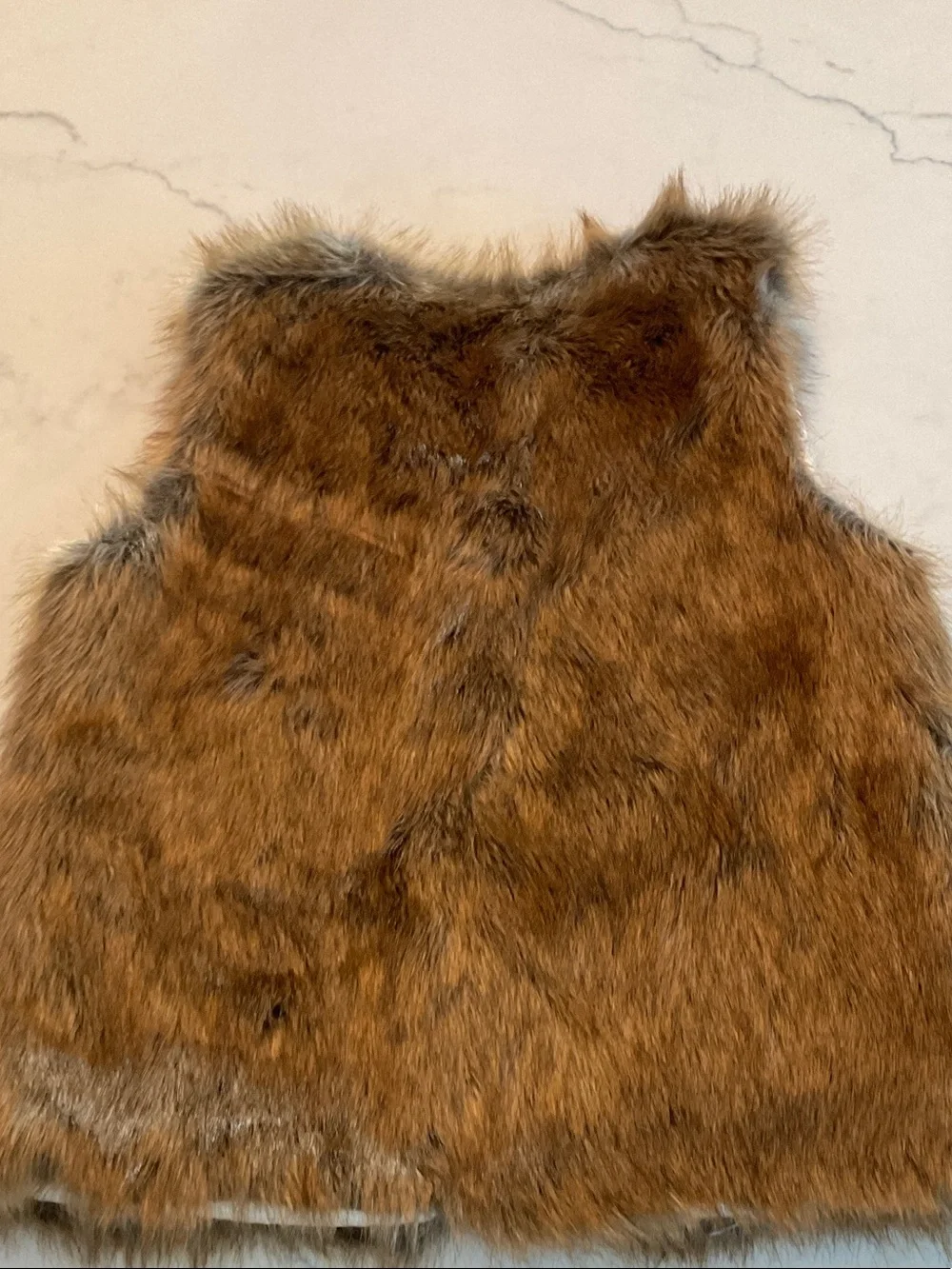 Cat & Jack Faux Fur Vest in Brown